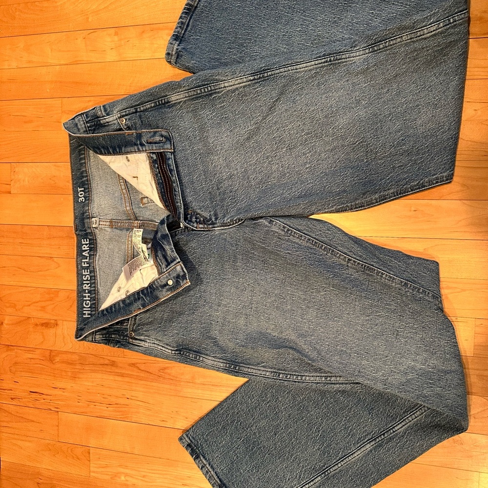 J CREW HIGH RISE FLARE JEANS